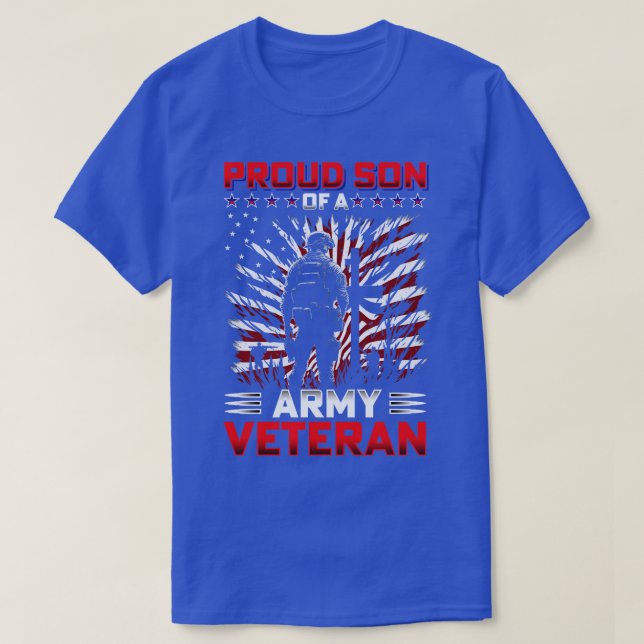 Proud Son Of A Veteran T-Shirt (Design Front)