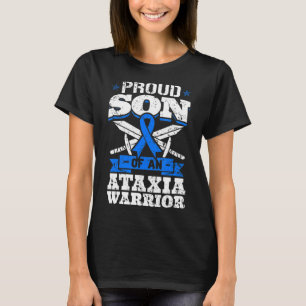 Proud Son Of An Ataxia Warrior Blue Awareness Dyst T-Shirt