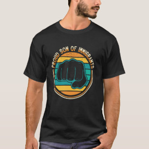 Proud Son of Immigrants Diversity Heritage Gift T-Shirt