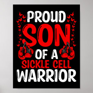 Proud Son Of Sickle Cell Disease Warrior Awareness Poster