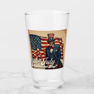Proud Soul of the 4th of July Glass