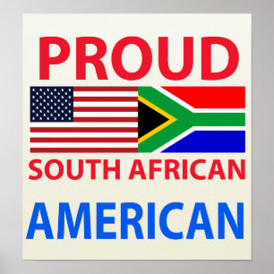 Proud South African American Poster