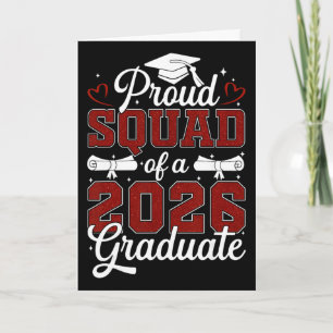Proud Squad Of A Cl Of 2026 Graduate Senior Gradua Card