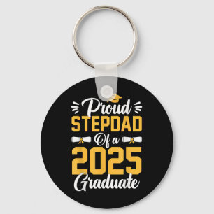 Proud Step Dad Of A Cl Of 2025 Graduate Senior Gra Key Ring