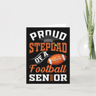 Proud Stepdad Of A Footll Senior Cl Of 2025 Gradua Card