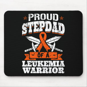 Proud Stepdad Of A Leukaemia Warrior Awareness Blo Mouse Mat