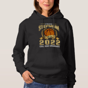 Proud Stepmom Of A Basketball Senior 2022 Basketba Hoodie
