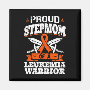 Proud Stepmom Of A Leukaemia Warrior Awareness Blo Magnet