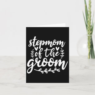 Proud Stepmom Of The Groom Wedding Family  Card
