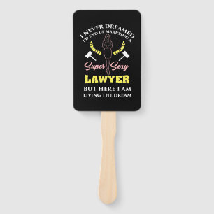 Proud Super Lawyer Lady Hand Fan