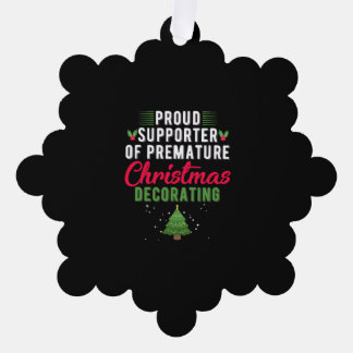 Proud Supporter of Premature Christmas Decorating Tree Decoration Card