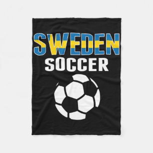Proud Sweden Soccer Fans Jersey - Support Swedish Fleece Blanket