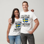 Proud Swedish Flag Sweden Heritage Swedish Roots T-Shirt (Unisex)