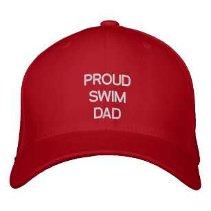 PROUD SWIM DAD EMBROIDERED HAT TEMPLATE