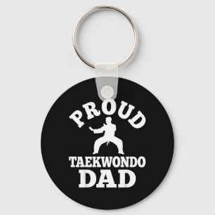 Proud Taekwondo Dad Fathers Day Martial Arts Dad Key Ring