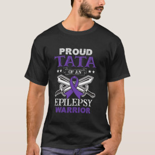Proud Tata Of An Epilepsy Warrior Family Matching T-Shirt