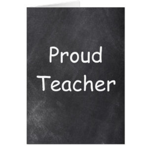 Proud Teacher Chalkboard Design