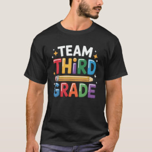 Proud Team Third Grade Teacher Elementary Squad T-Shirt