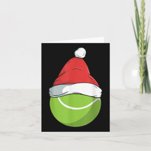 Proud Tennis Santa Hat Christmas Smash Badminton  Card