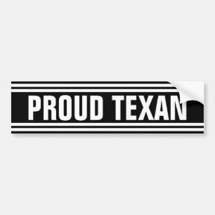 Proud Texan Bumper Sticker