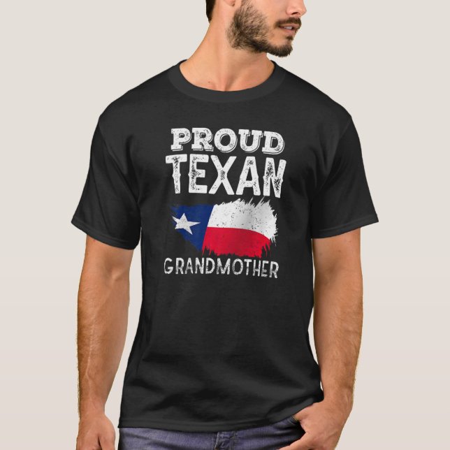 Proud Texan Grandmother Patriotic Texas Pride Cute T-Shirt (Front)