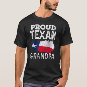 Proud Texan Grandpa Patriotic Pride Texas Cute Gra T-Shirt