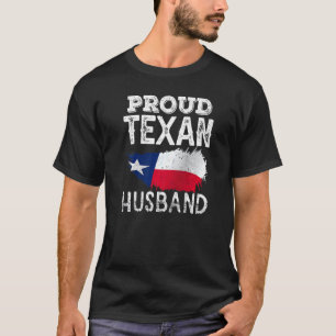 Proud Texan Husband Pride Texas Patriotic Cute T-Shirt