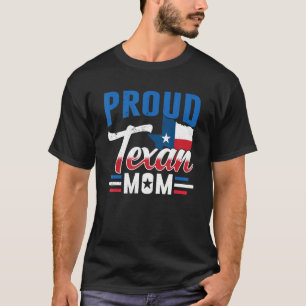 Proud Texan Mom Sayings Patriotic Pride Texas Moth T-Shirt