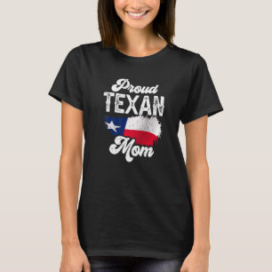 Proud Texan Mum Pride Sayings Patriotic Texas Moth T-Shirt