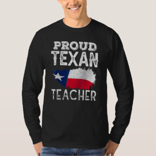 Proud Texan Teacher Cute Texas Patriotic Pride T-Shirt