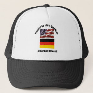 Proud to be 100 % American of German desent cap