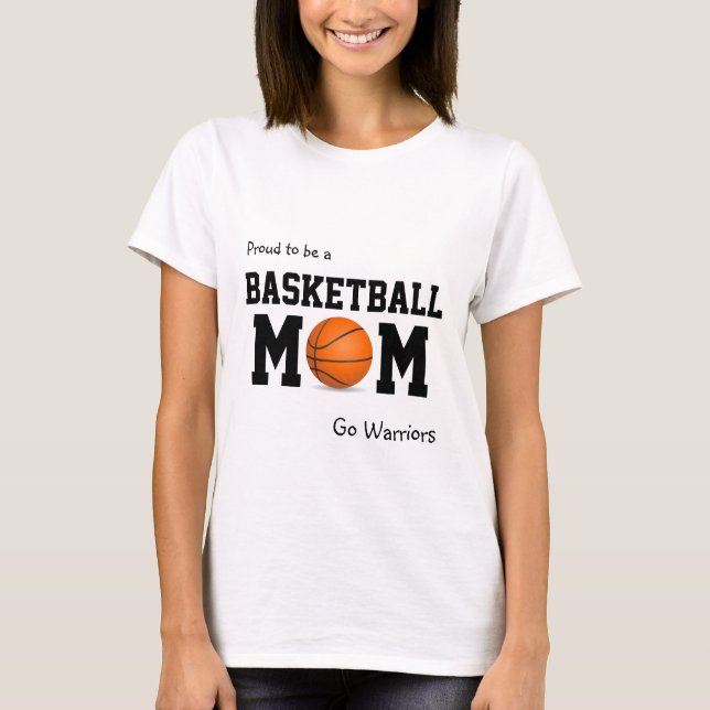 Proud to be a Basketball Mum customisable tank (Front)