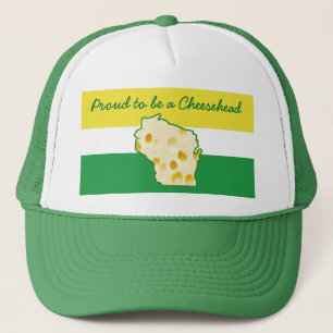Proud to be a Cheesehead Wisconsin Humour Trucker Hat