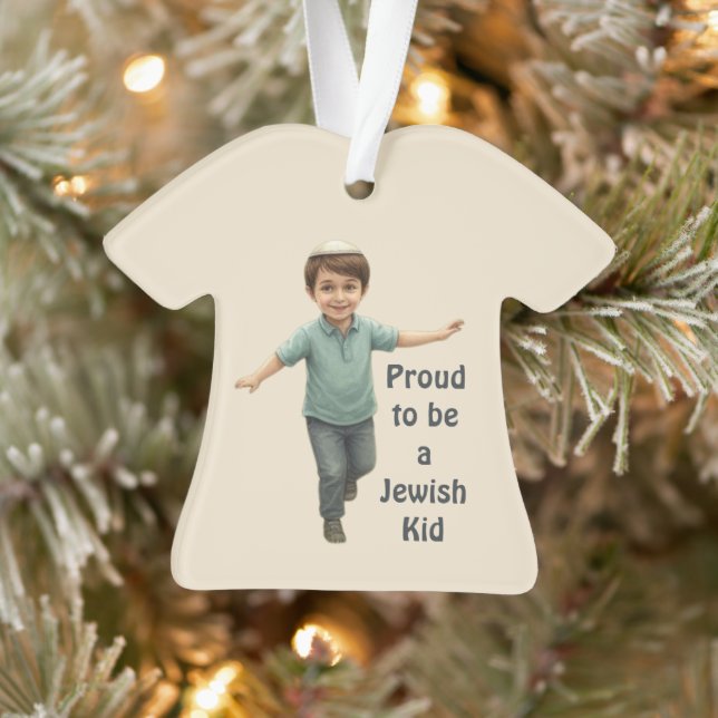 Proud to Be a Jewish Boy – Acrylic Decor Ornament (Tree)