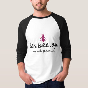 Proud to be a Les-bee-an Lesbian Funny Bee Bug  T-Shirt