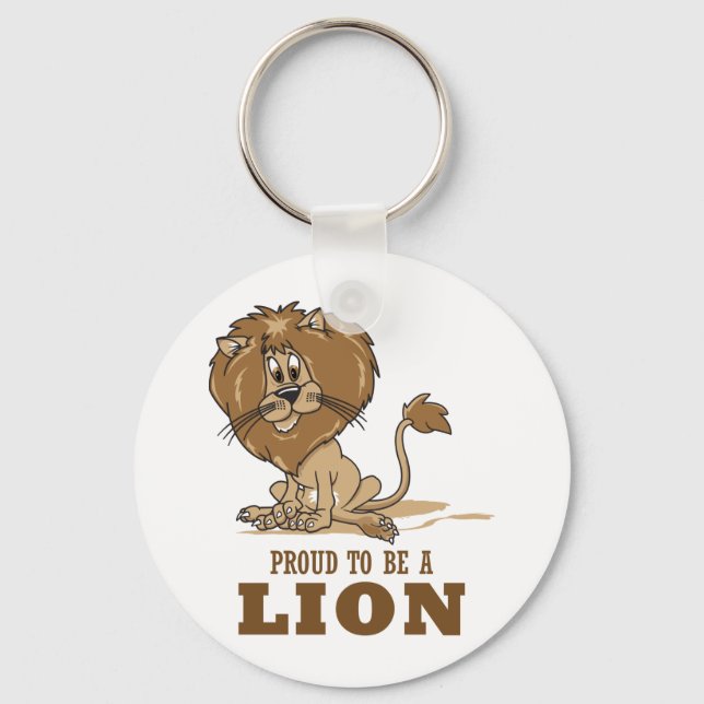 Proud To Be A Lion Key Ring (Front)