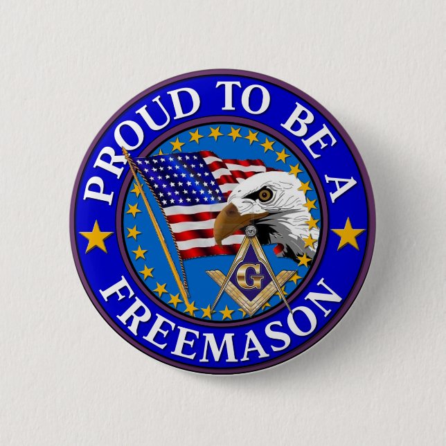 Proud to be a Mason 2 Button (Front)