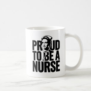 "Proud to Be a Nurse Stethoscope Design" Coffee Mug