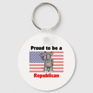 Proud to be a Republican Keychain