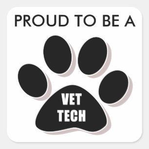 PROUD TO BE A VET TECH STICKER