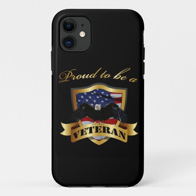 Proud to be a Veteran Case-Mate iPhone Case (Back)