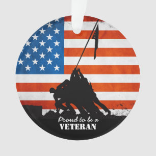 Proud to be a Veteran Ornament