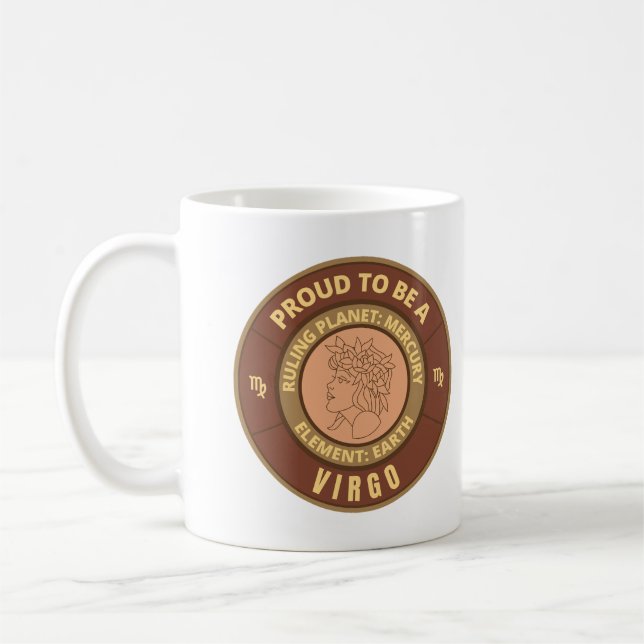 Proud to be a Virgo Coffee Mug (Left)