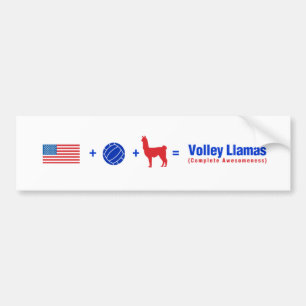 Proud to be a Volley Llama Bumper Sticker