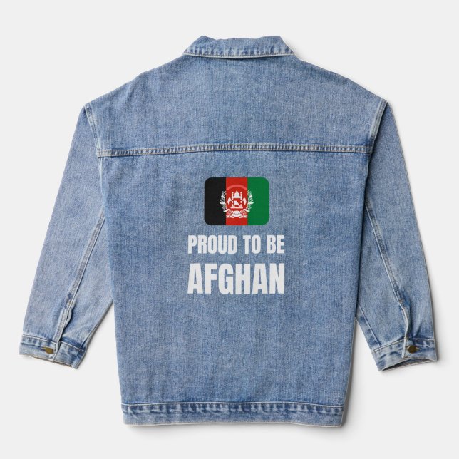 Proud to be Afghan Denim Jacket (Back)