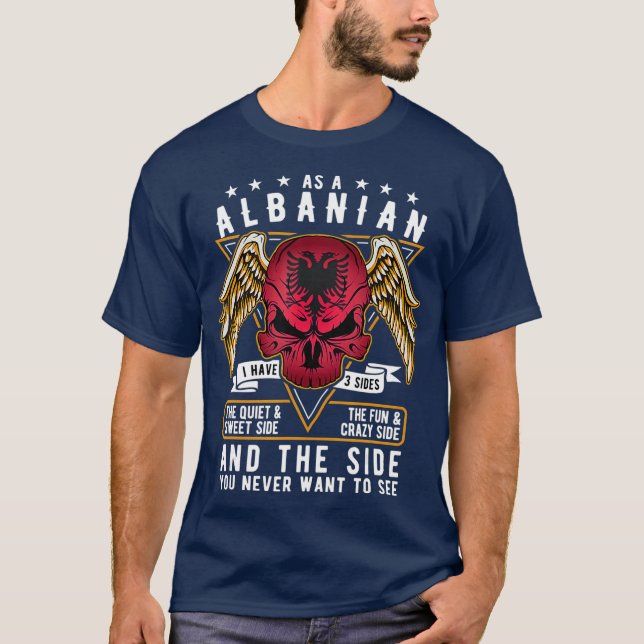 Proud to be Albanian gifts tshirt (Front)