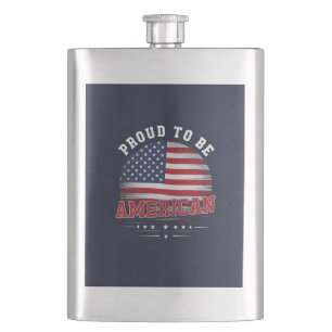 Proud to be American Hip Flask