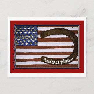 Proud to be American, Patriotic Postcard