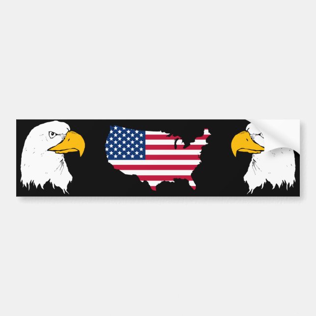 Proud to be American - US Flag Bumper Sticker (Front)