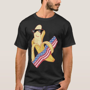 Proud to be an American 4th of July Banana Meme T-Shirt